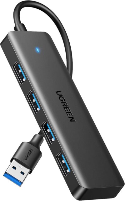 UGREEN Hub USB 3.0 con 4 Puertos Adaptador Ladron...