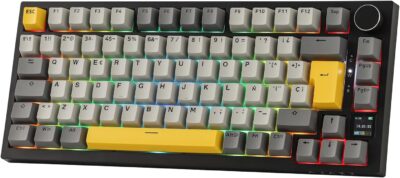 EPOMAKER Ajazz AK820 Pro ISO-ES Teclado Mecánico Inalámbrico...