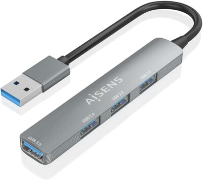 AISENS – A106-0859 – Hub USB 3.0 Aluminio...