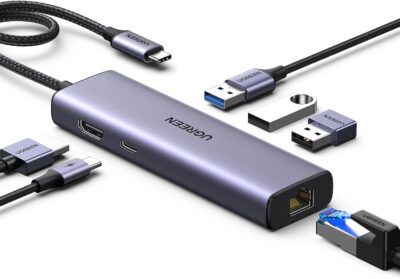 UGREEN Revodok 1061 Hub USB C 6 en 1 Adaptador Ethernet...