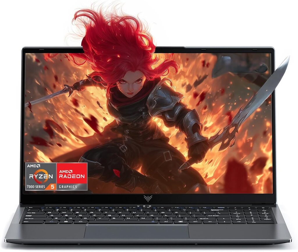Tivique Portátil Gaming AMD Ryzen 5-7430U 15,6 Pulgadas 16GB DDR4...